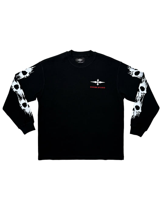 I SEE GHOST WAFFLE LONG SLEEVE SHIRT