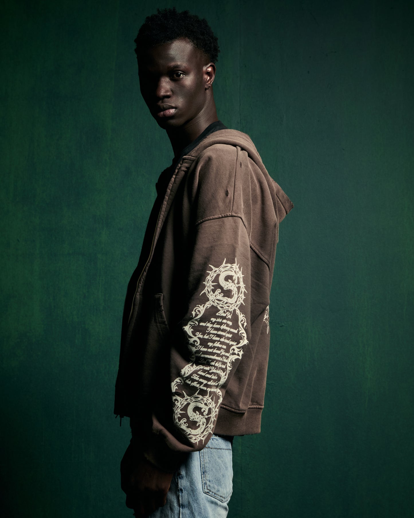 PRAYER ZIP UP HOODIE