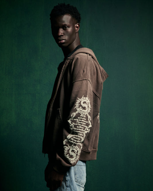 PRAYER ZIP UP HOODIE