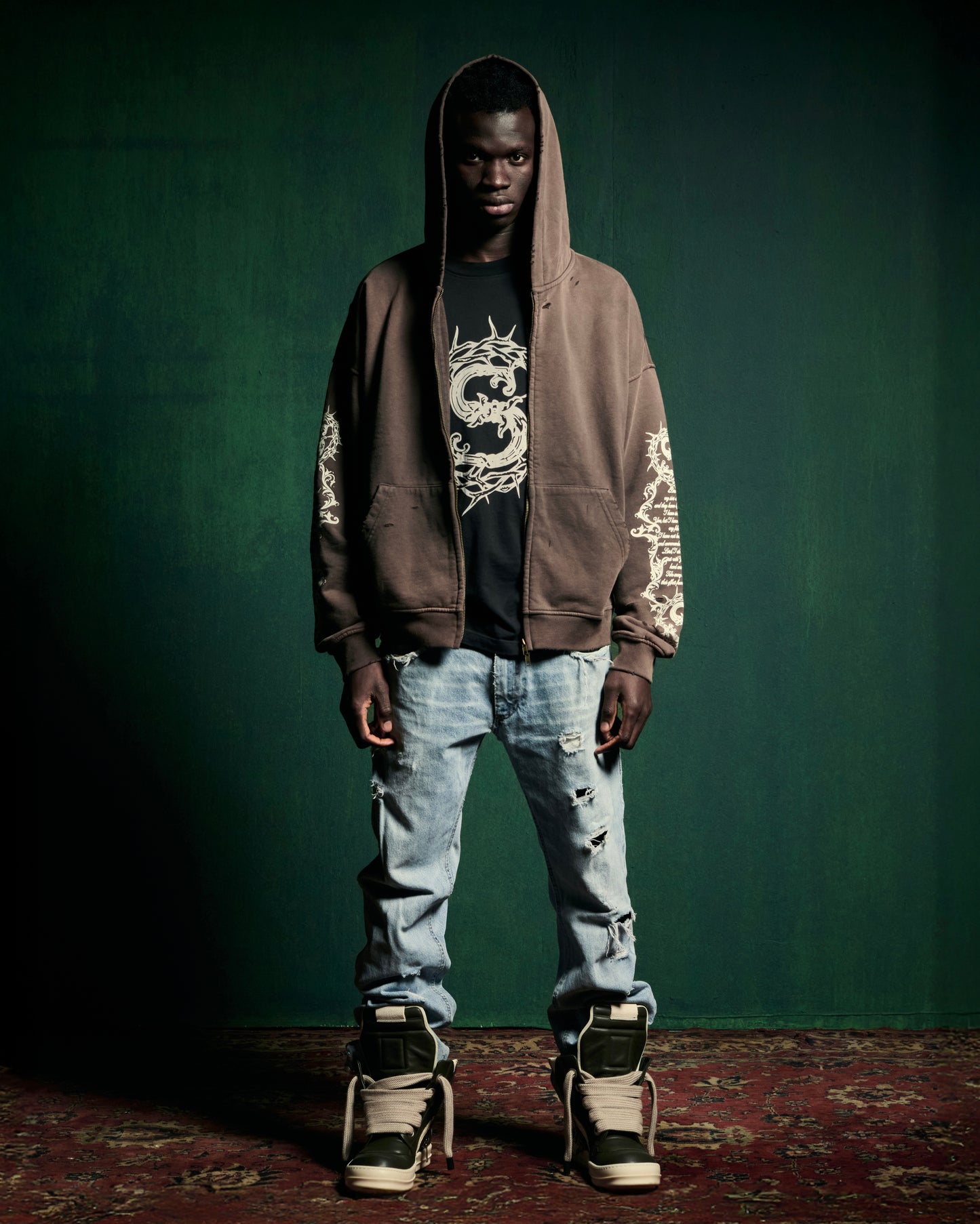 PRAYER ZIP UP HOODIE