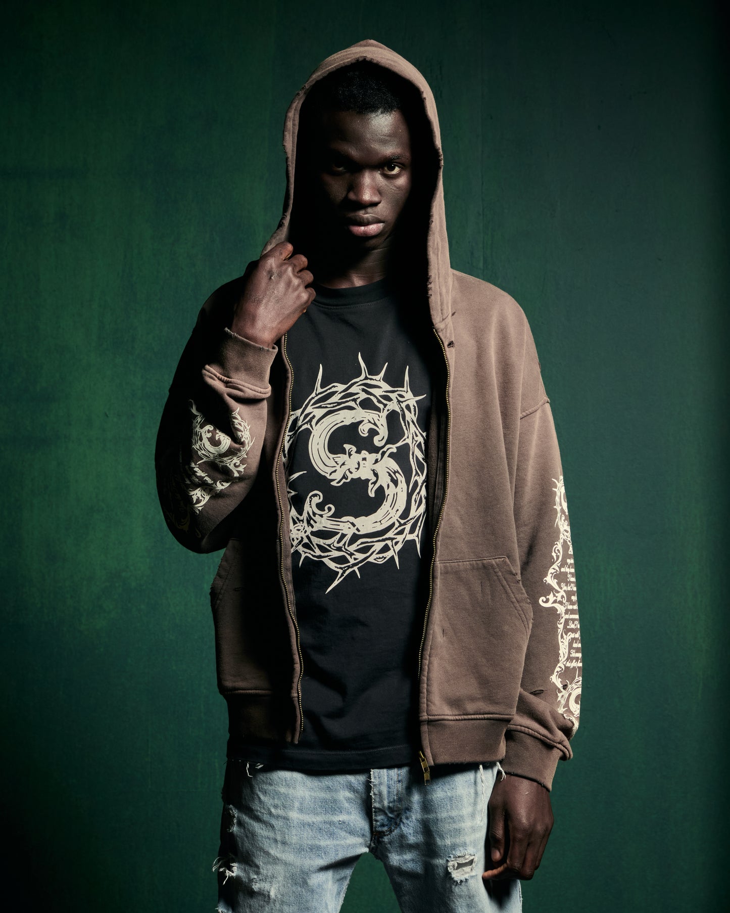 PRAYER ZIP UP HOODIE