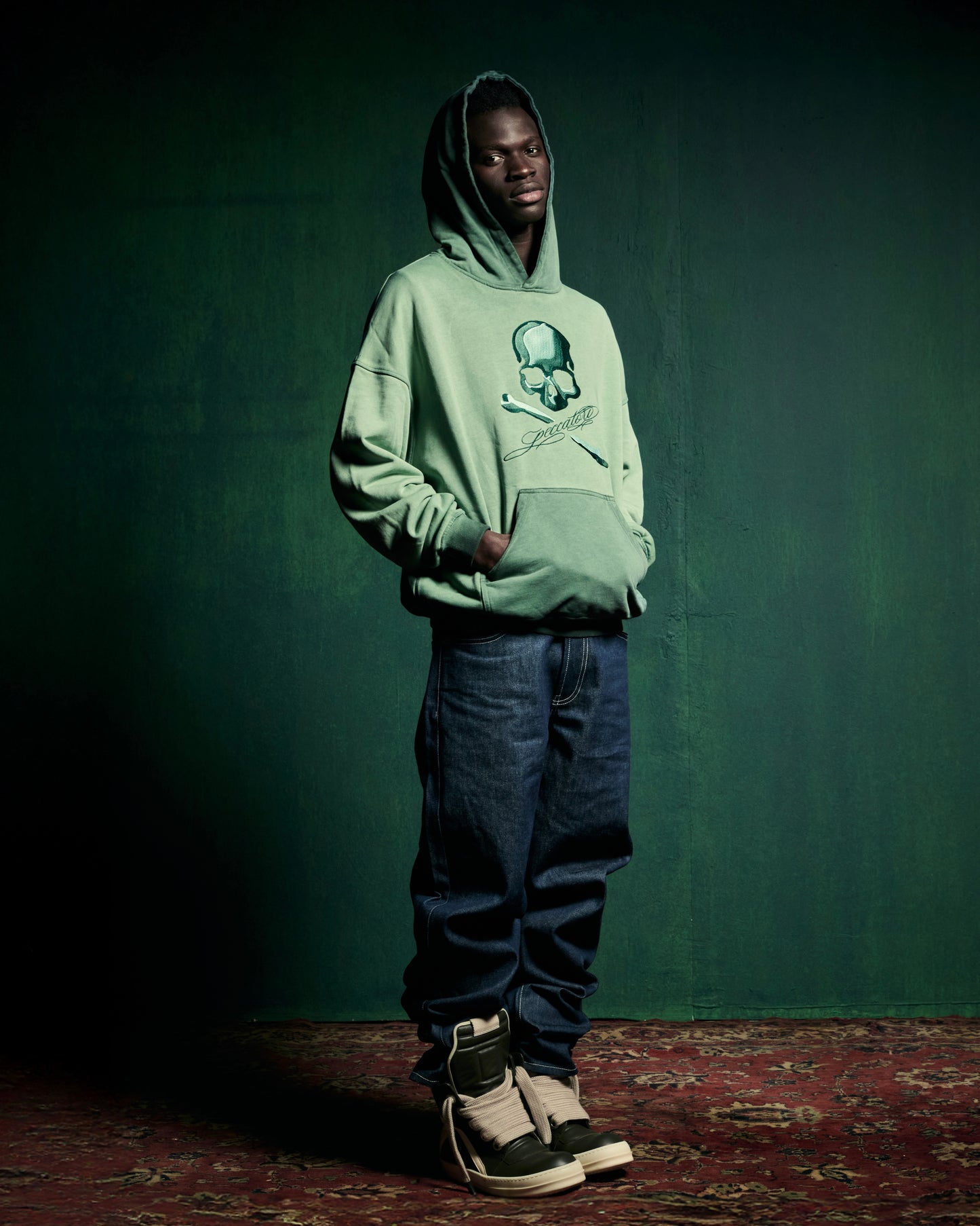 PECCATORI SKULL HOODIE